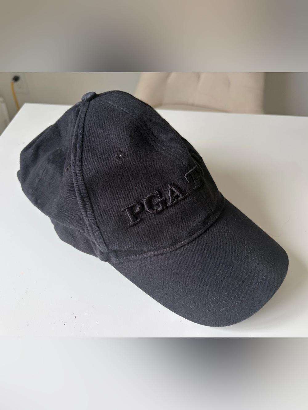 PGA Tour Black and White Logo Patch Cap